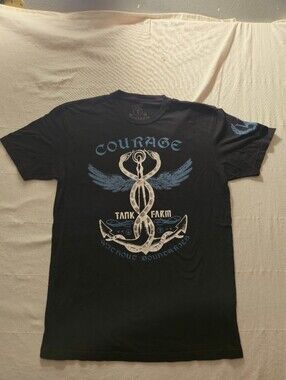 Tank Farm Courage Graphic Black T-Shirt Large